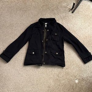Boys black utility barn jacket size 8 small
